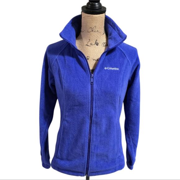 Columbia Cozy Zip UP Women's Purple Fleece Jacket Size Small - Picture 2 of 7